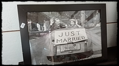 sisustustaulu "Just married"